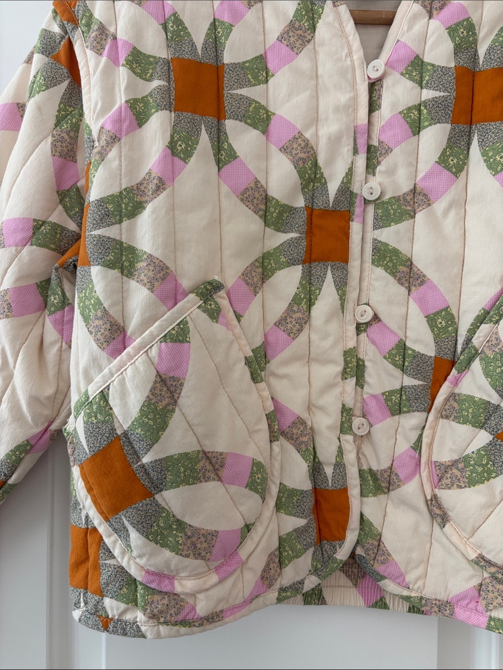 Universal Thread Quilted Patterned Crop Jacket - Picture 3 of 5